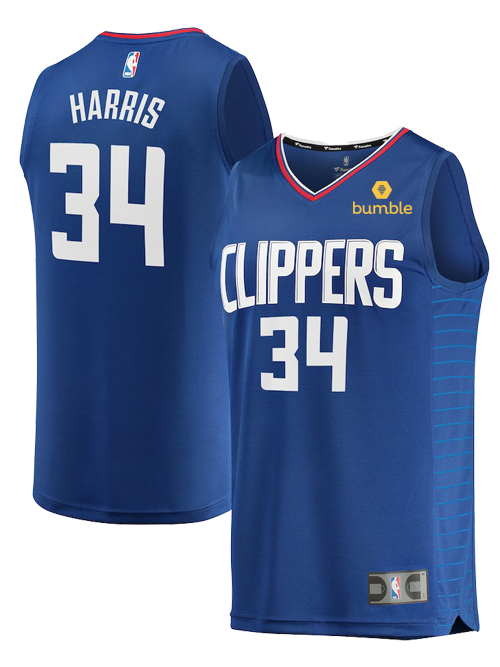 LA Clippers Tobias Harris Icon Jersey  Blue