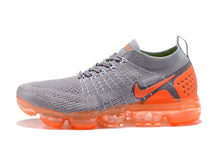 Load image into Gallery viewer, Nike Air Vapormax Flyknit 2 Grey Orange Shoes Sneakers Men Sale Size US 7, 8, 8.5, 9, 10, 11