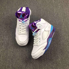 Load image into Gallery viewer, Nike Air Jordan 5 White Blue Purple Men Shoes Sale