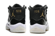 Load image into Gallery viewer, Nike Air Jordan Men 11 Black White Gold Basketball Men