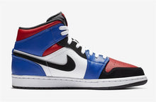 Load image into Gallery viewer, Nike Air Jordan 1 Mid Top 3 Three White Red Black BLue Shoes Basketball Men
