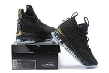 Load image into Gallery viewer, Nike Lebron XV 15 Black Gold Men Shoes Sale Size US7,8,8.5,9,10,11,12