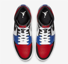 Load image into Gallery viewer, Nike Air Jordan 1 Mid Top 3 Three White Red Black BLue Shoes Basketball Men