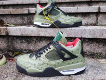 Load image into Gallery viewer, Nike Air Jordan 4 Retro OG “Cactus Jack” Olive Black Red Basketball Men