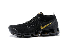 Load image into Gallery viewer, Nike Air Vapormax Flyknit 2 Black Gold Shoes Sneakers Men Sale Size US 7, 8, 8.5, 9, 10, 11