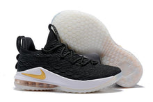 Load image into Gallery viewer, Nike Lebron XV 15 Low EP Black White Gold Men Shoes Sale Size US7,8,8.5,9,10,11,12