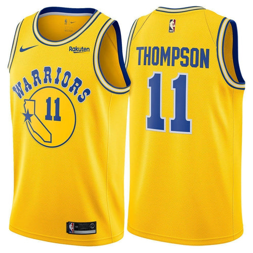Klay Thompson Golden State Warriors Swingman Hardwood Classic Jersey  Gold
