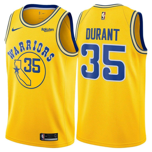 Kevin Durant Golden State Warriors Swingman Hardwood Classic Jersey  Gold