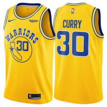 Load image into Gallery viewer, Stephen Curry Golden State Warriors Swingman Hardwood Classic Jersey  Gold
