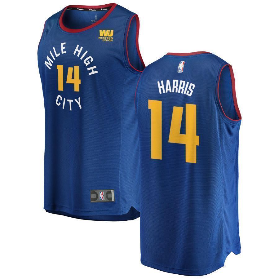 Gary Harris Denver Nuggets Swingman Association Jersey  Blue