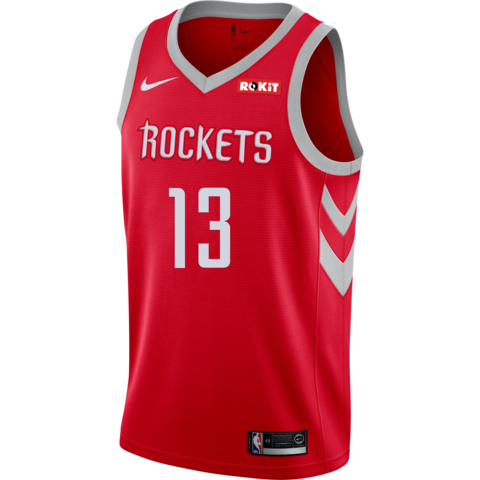 James Harden Houston Rockets Icon Edition Swingman Jersey  Red