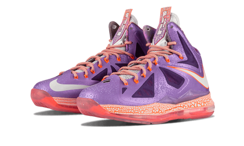 Nike Lebron 10 - As Lsr Purple/strt Gry-ttl Crmsn