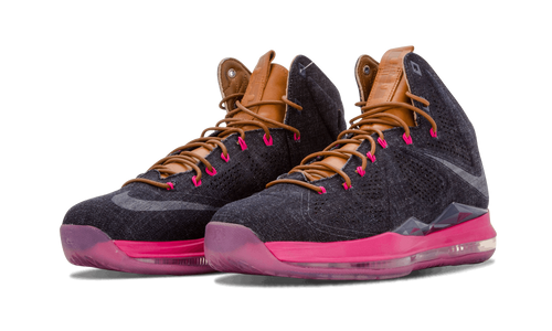 Nike Lebron 10 Ext Denim Qs Mid Navy/mid Nvy-hzlnt-frbrry