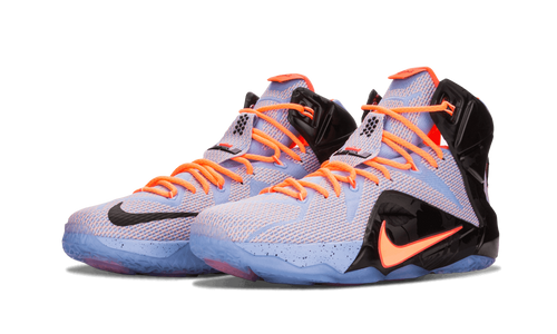 Nike Lebron 12 Aluminum/sunset Glow-ht Lv-blk