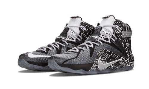 Nike Lebron 12 Bhm Black/metallic Silver-white