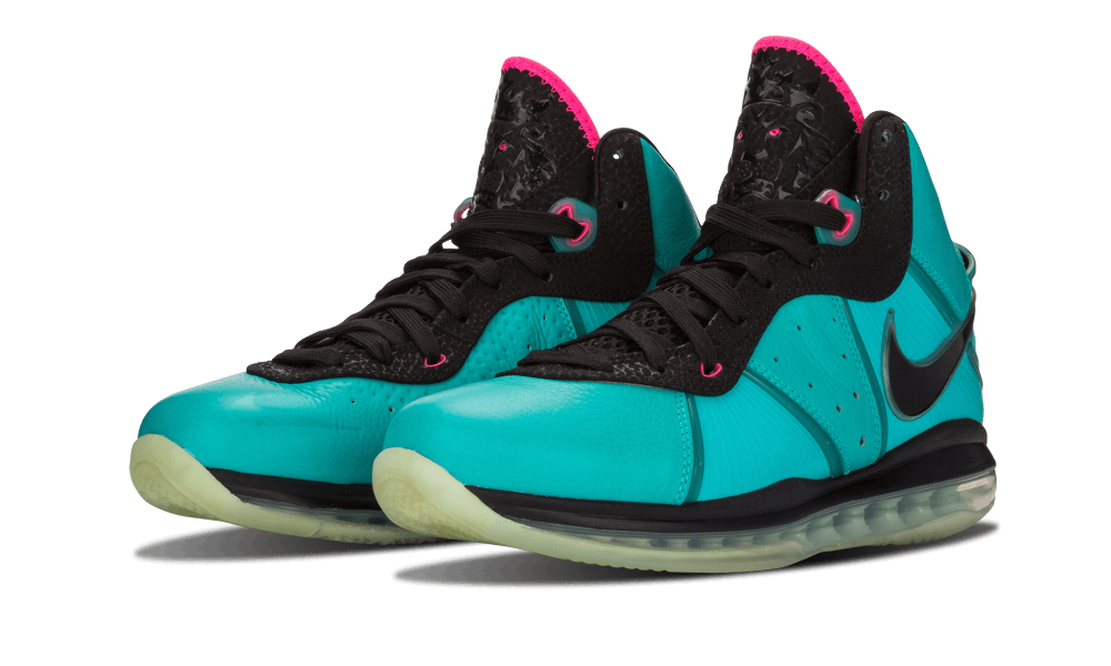 Nike Lebron 8 Retro/black-pnk Flsh-flmnt Grn