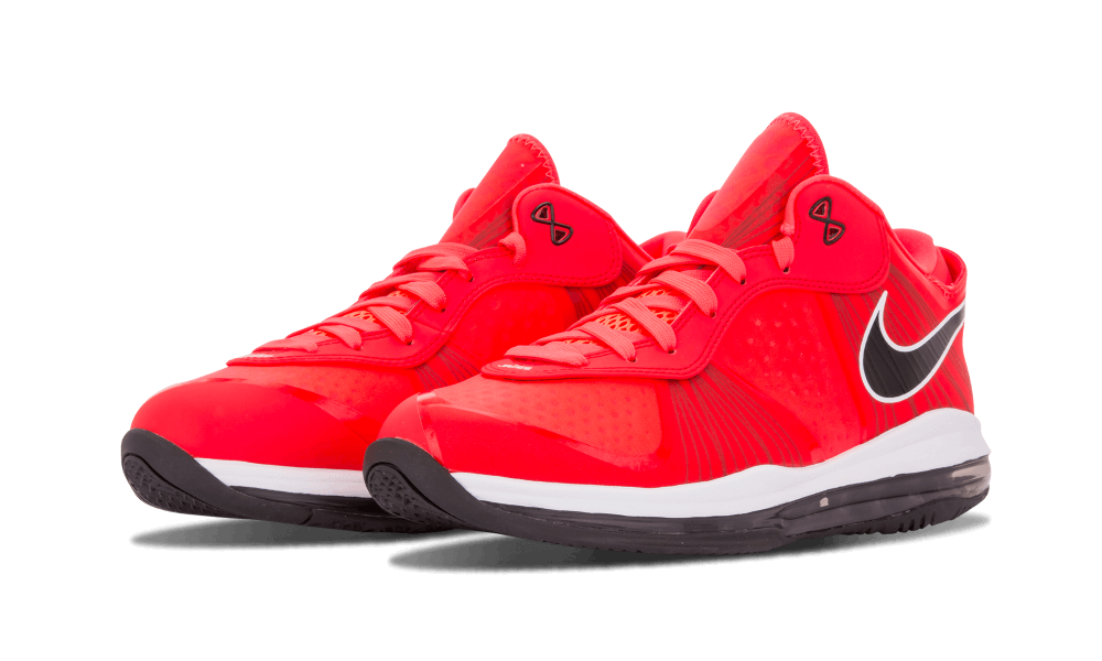 Nike Lebron 8 V/2 Low Solar Red/solar Red-blk-white
