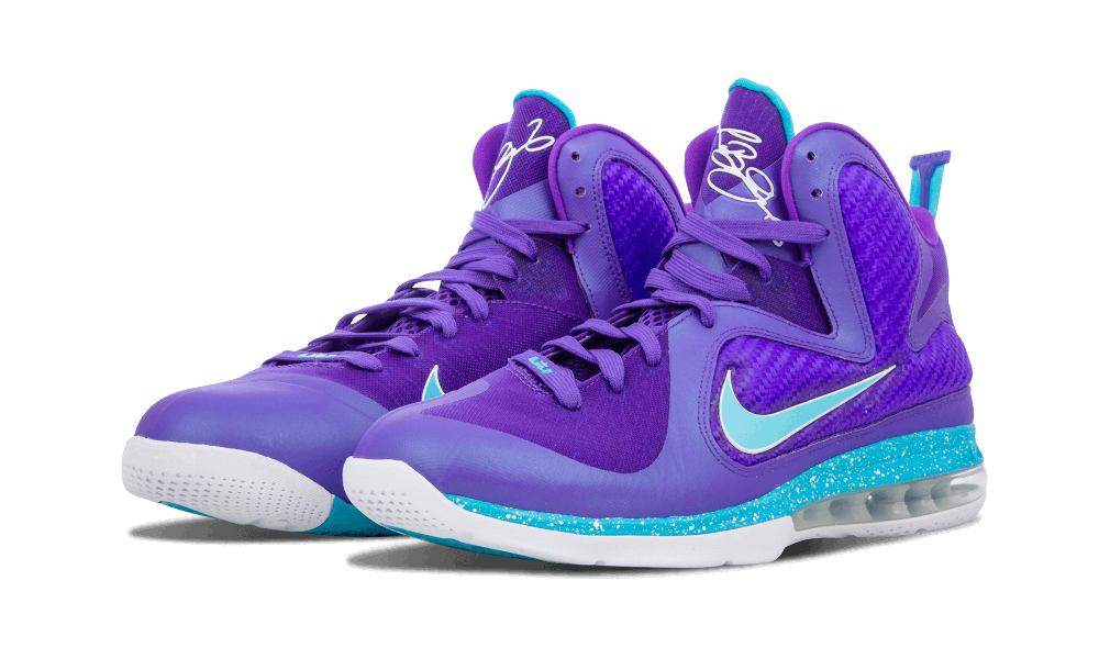 Nike Lebron 9 Pure Purple/turquoise Blue-wht