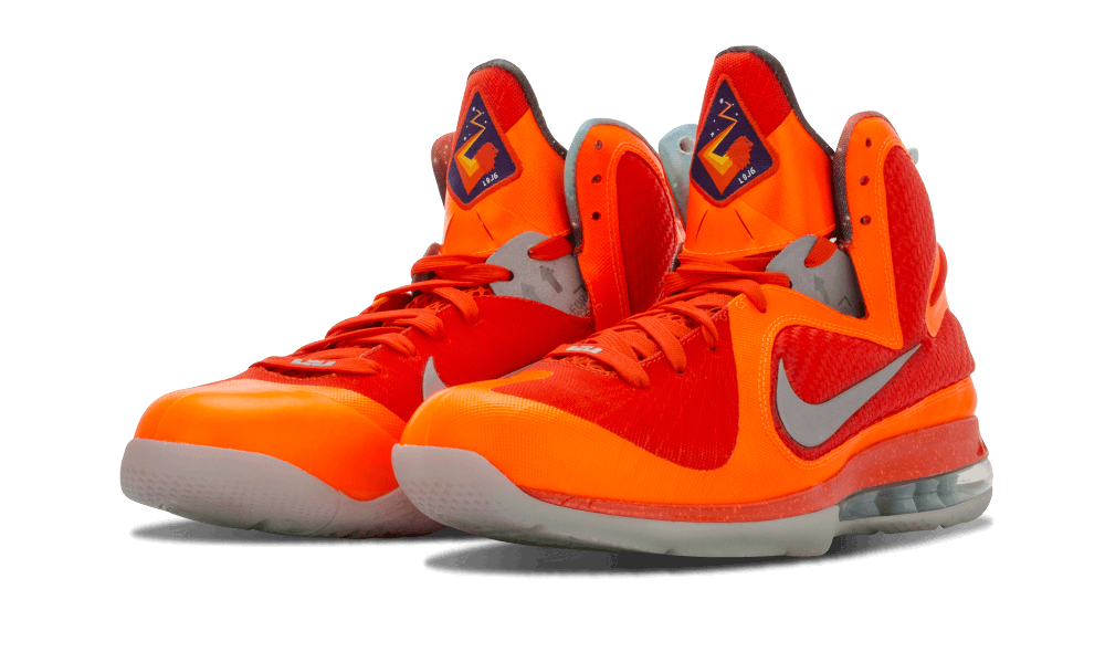 Nike Lebron 9 As Ttl Orng/mtllc Slvr-tm Orng-mn