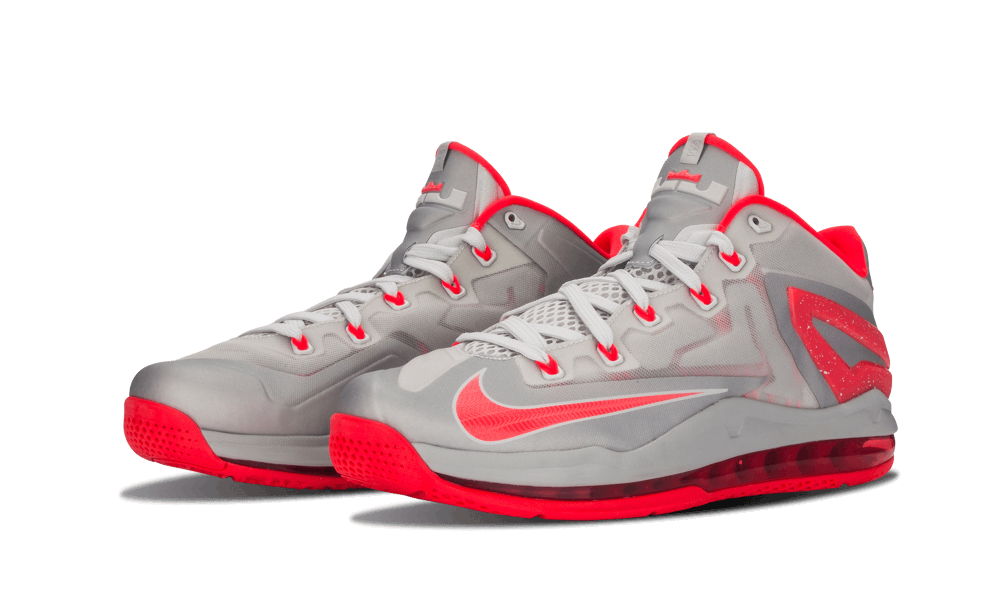 Nike Lebron Air Max 11 Low Base Grey/laser Crimson