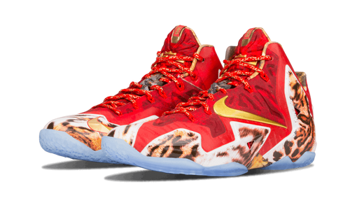Nike Lebron Xi Premium Challenge Red/metallic Gold-ic