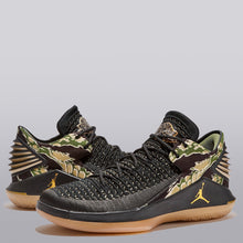 Load image into Gallery viewer, Jordan Xxxii Low Basketball Shoe - Black/metallic Gold-white - Mens