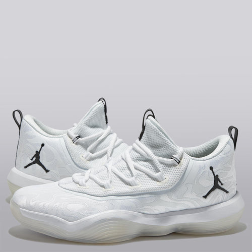 Jordan Super Fly 2017 Low Basketball Shoe - White/white-black - Mens