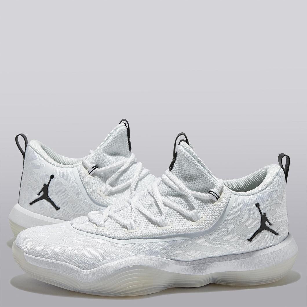 Jordan Super Fly 2017 Low Basketball Shoe - White/white-black - Mens