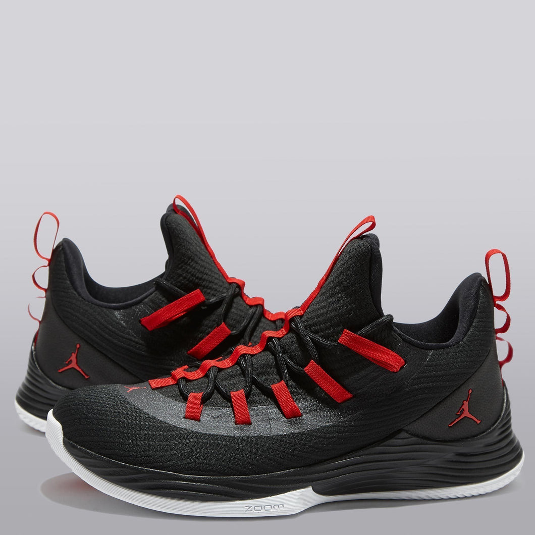 Jordan Ultra Fly 2 Low Basketball Shoe - Black/university Red-white - Mens