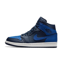Load image into Gallery viewer, Men&#39;s Jordan 1 Mid Basketball Shoes - Dark Blue
