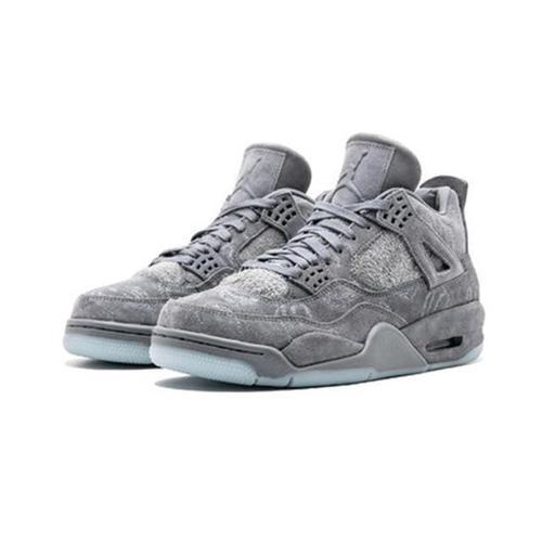 Men's Jordan 4 Retro Kaws Basketball Shoes - Grey