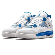 Load image into Gallery viewer, Men&#39;s Jordan 4 Retro Basketball Shoes - White Blue