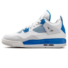 Load image into Gallery viewer, Men&#39;s Jordan 4 Retro Basketball Shoes - White Blue
