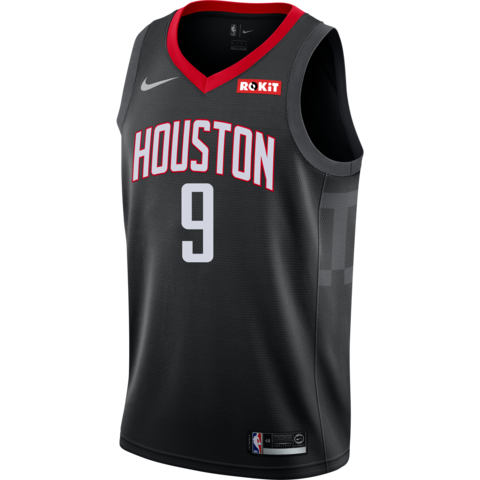 Zhou Qi Houston Rockets Statement Edition Swingman Jersey  Black
