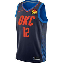 Load image into Gallery viewer, Oklahoma City Thunder Nike Youth Adams Statement Swingman Jersey  Navy