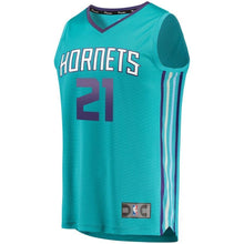 Load image into Gallery viewer, Men&#39;s Fanatics Branded Isaiah Wilkins Teal Charlotte Hornets Fast Break Replica Jersey – Icon Edition   Aqua