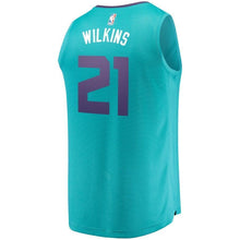Load image into Gallery viewer, Men&#39;s Fanatics Branded Isaiah Wilkins Teal Charlotte Hornets Fast Break Replica Jersey – Icon Edition   Aqua