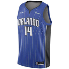 Load image into Gallery viewer, Men&#39;s Nike DJ Augustin Royal Orlando Magic Swingman Sponsor Patch Jersey  Icon Edition  Blue