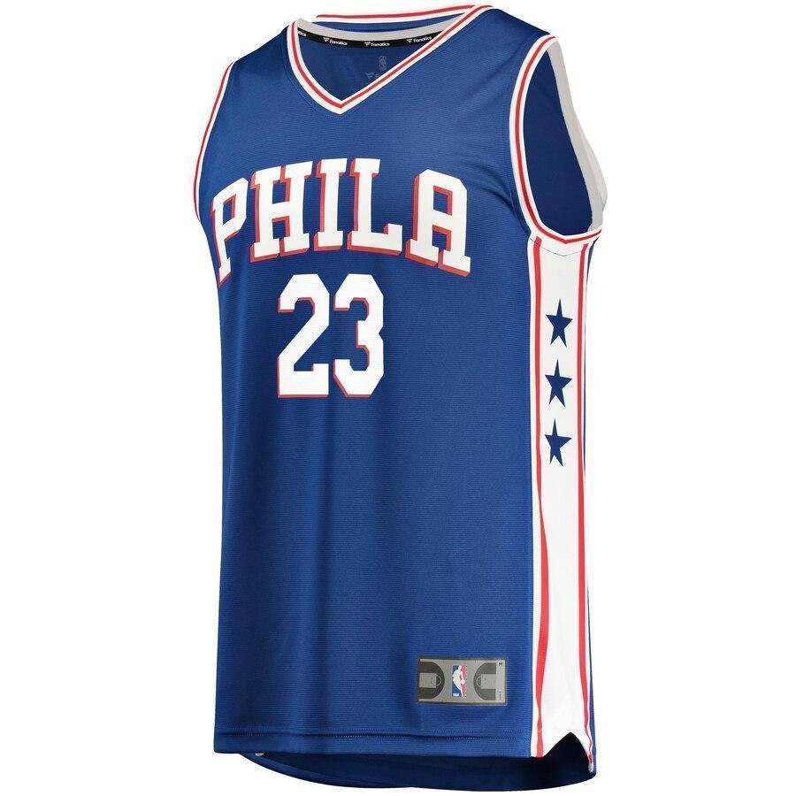 Men's Fanatics Branded Jimmy Butler Royal Philadelphia 7ers Fast Break Replica Jersey Icon Edition  Royal