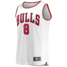 Load image into Gallery viewer, Men&#39;s Fanatics Branded Zach LaVine White Chicago Bulls Fast Break Replica Jersey – Association Edition  White