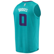 Load image into Gallery viewer, Men&#39;s Fanatics Branded Miles Bridges Teal Charlotte Hornets  NBA Draft First Round Pick Fast Break Replica Jersey – Icon Edition  Aqua
