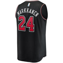 Load image into Gallery viewer, Men&#39;s Fanatics Branded Lauri Markkanen Black Chicago Bulls Fast Break Replica Jersey  Statement Edition  Black