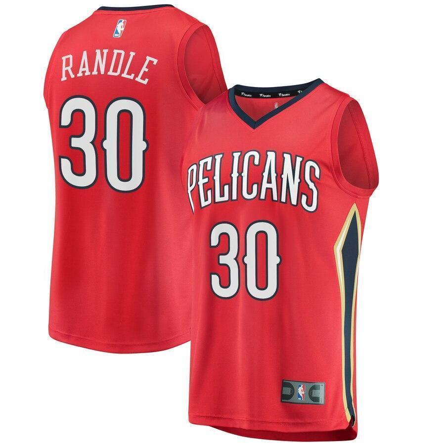 Men's Fanatics Branded Julius Randle Red New Orleans Pelicans Fast Break Replica Player Jersey  Statement Edition  Red