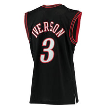 Load image into Gallery viewer, Men&#39;s Mitchell &amp; Ness Allen Iverson Black Philadelphia 7ers  Hardwood Classics Swingman Jersey  Black