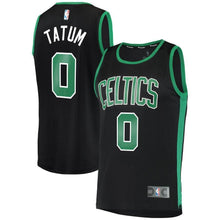 Load image into Gallery viewer, Men&#39;s Fanatics Branded Jayson Tatum Black Boston Celtics Fast Break Replica Jersey  Statement Edition  Black