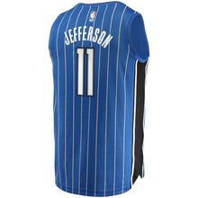 Load image into Gallery viewer, Men&#39;s Fanatics Branded Amile Jefferson Blue Orlando Magic Fast Break Replica Jersey – Icon Edition  Blue