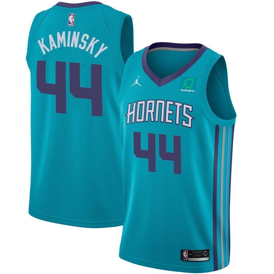 Men's Jordan Brand Frank Kaminsky Teal Charlotte Hornets Swingman Sponsor Patch Jersey – Icon Edition  Aqua