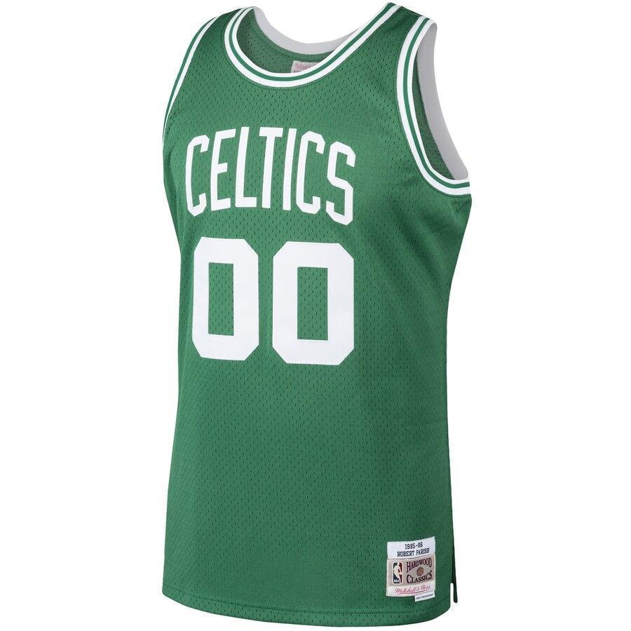 Men's Mitchell & Ness Robert Parish Kelly Green Boston Celtics 7 Hardwood Classics Swingman Jersey  Green