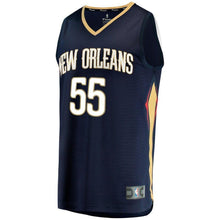 Load image into Gallery viewer, Men&#39;s Fanatics Branded E&#39;Twaun Moore Navy New Orleans Pelicans Fast Break Replica Player Jersey  Icon Edition  Navy