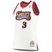 Load image into Gallery viewer, Men&#39;s Mitchell &amp; Ness Allen Iverson White Philadelphia 7ers Home 7/ Hardwood Classics Authentic Jersey  White